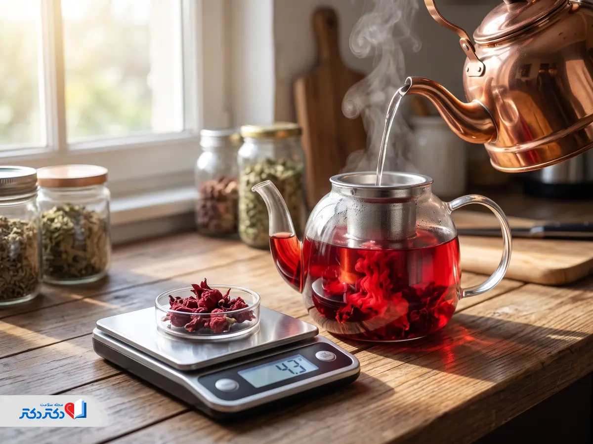 طرز تهیه دمنوش گلنار فارسی برای لاغری