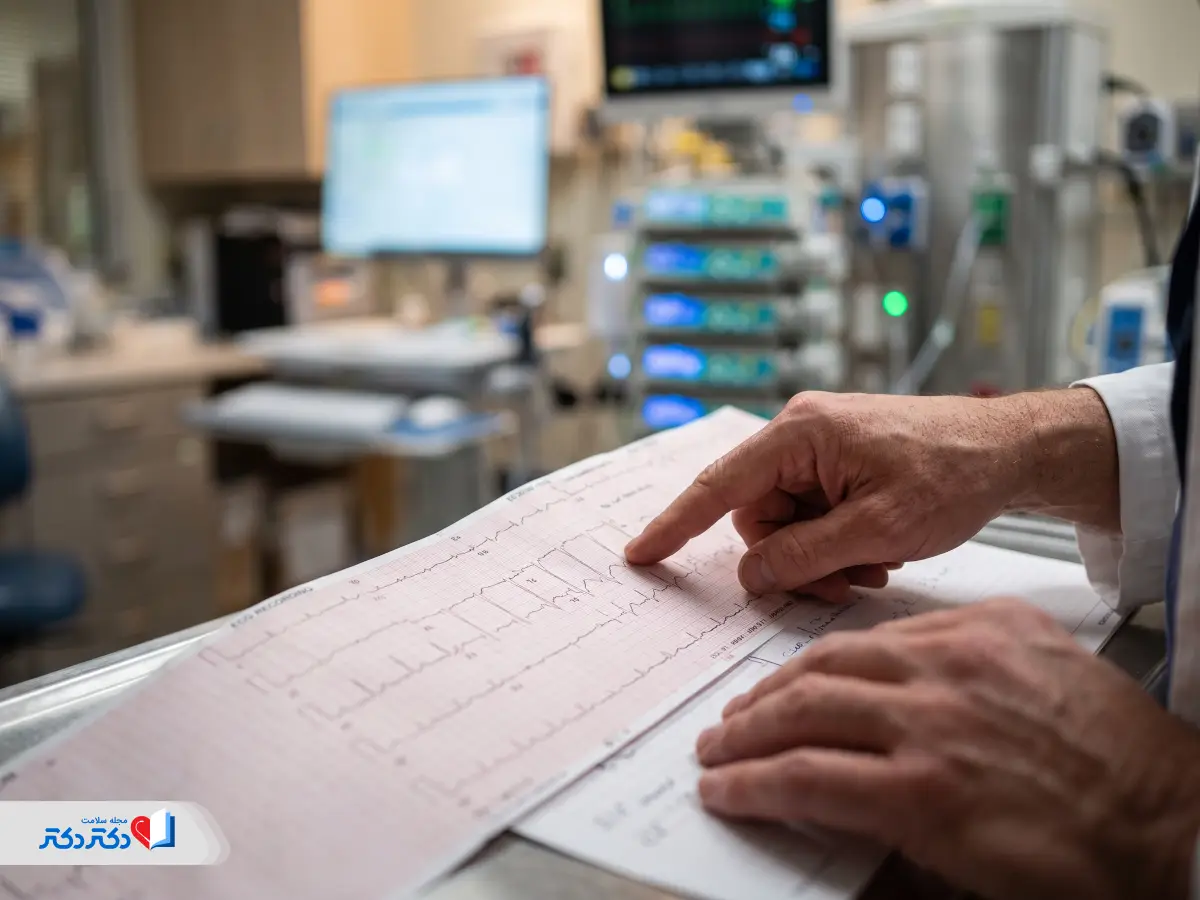 نوار قلب (ECG) برای تشخیص نارسایی دریچه سهلتی