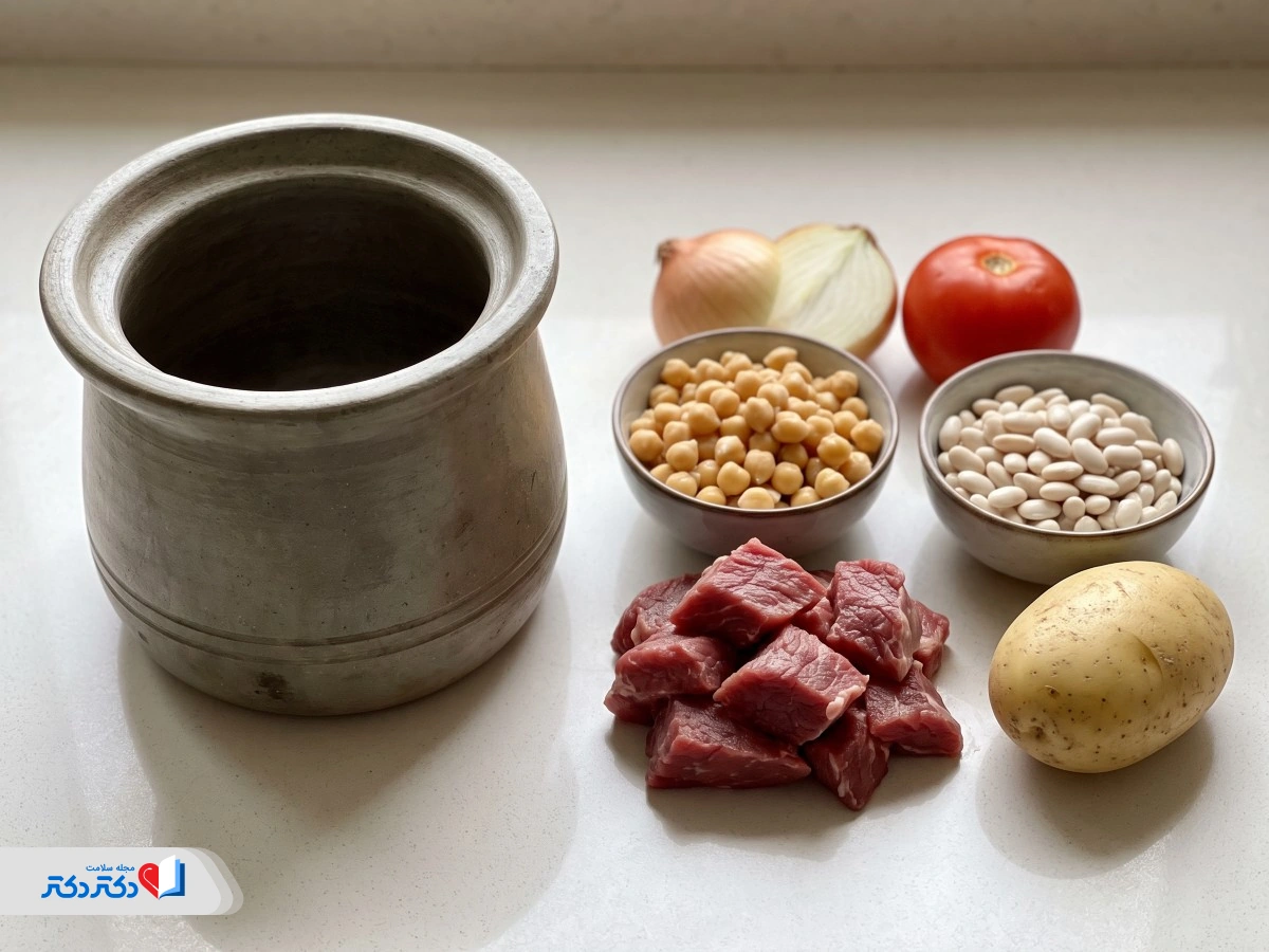 آبگوشت رژیمی با گوشت