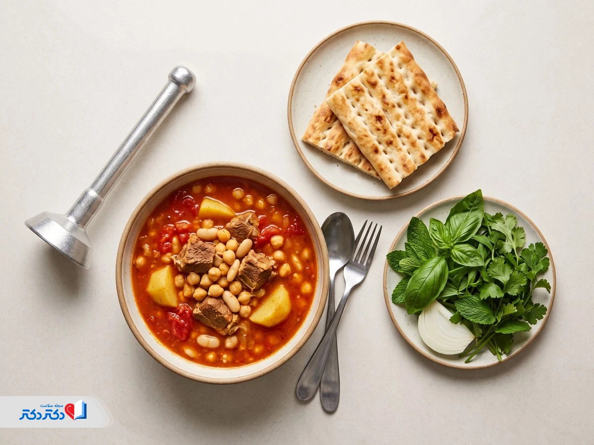 کالری و ارزش غذایی آبگوشت رژیمی