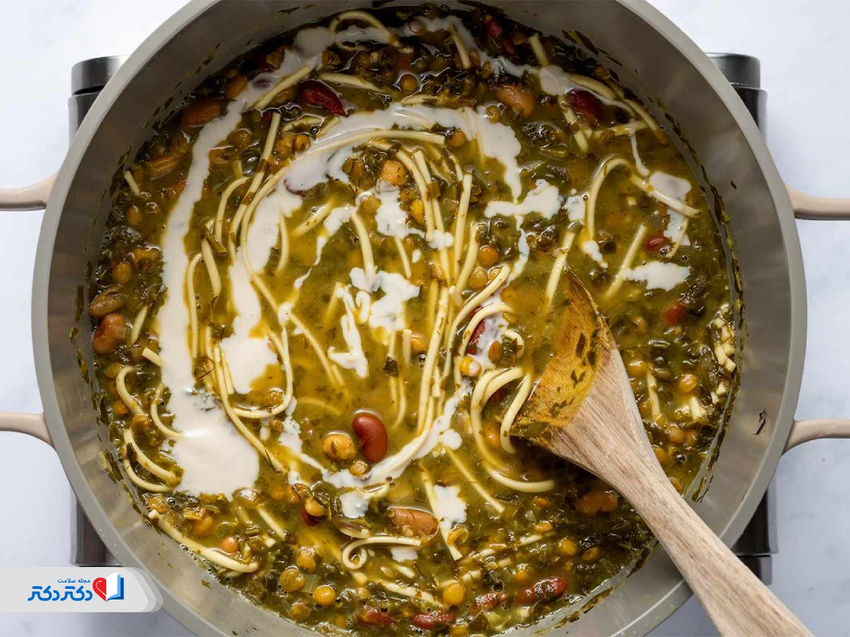 طرز تهیه آش رشته رژیمی