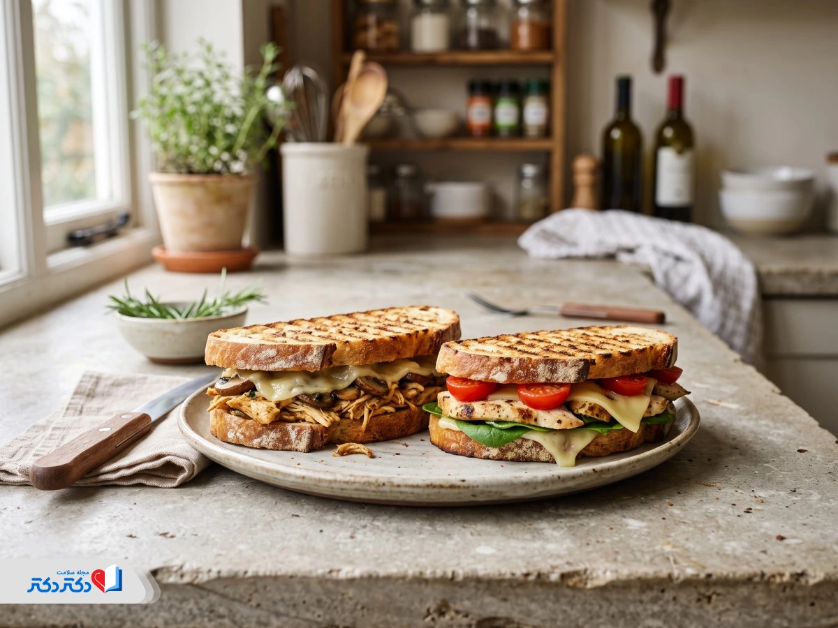 آموزش پنینی مرغ رژیمی؛ از مدل ایتالیایی تا پنینی مرغ و اسفناج