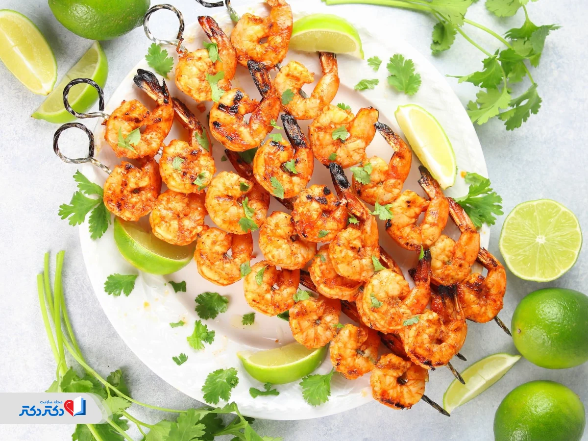 مزهدارکردن میگو
