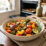 طرز تهیه انواع خوراک سبزیجات رژیمی در فر و بدون روغن