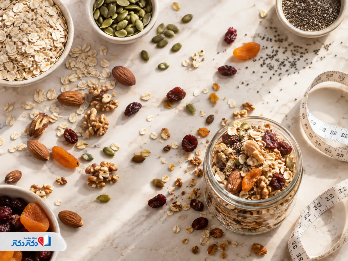 گرانولا برای لاغری مفید است؟ فواید و روش مصرف برای کاهش وزن