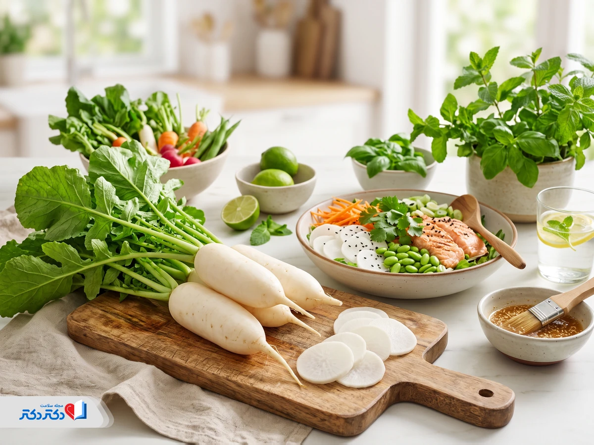 همه چیز درباره خواص ترب سفید و فواید آن برای بدن